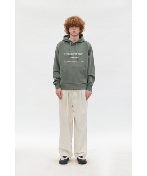 VIVASTUDIO（ビバスタジオ）の「SUBPOP LOGO HOODIE（パーカー・メンズ・ブラック/ダークグリーン/サックスブルー/ブルーパープル・SMALL/MEDIUM/LARGE/X-LARGE）」の11枚目の写真