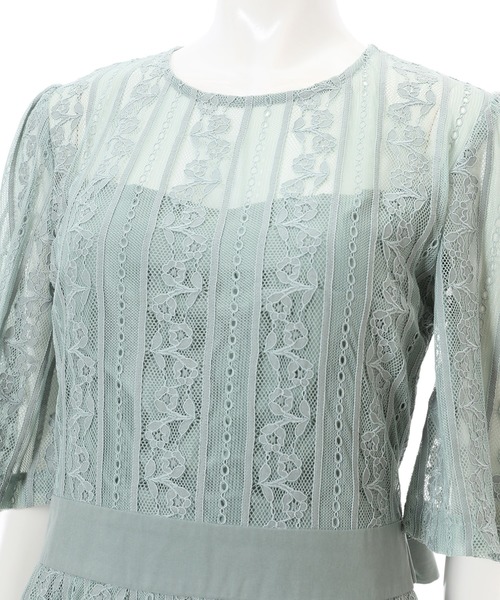 fifth（フィフス）の「総レースドレスワンピース（ワンピース・レディース・ブラック/ベージュ/ミント・MEDIUM/SMALL）」の8枚目の写真