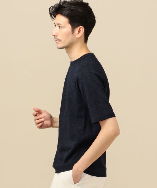 SHIPS(シップス)の「【Begin6月号掲載】SC: ジャパン ペーパーヤーン ニット Tシャツ(Tシャツ/カットソー・メンズ・ネイビー/グレー/ホワイト/ブラウン・LARGE/X-LARGE/MEDIUM/SMALL)」の9枚目の写真