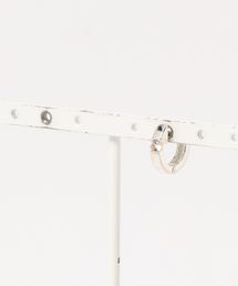 【W】【it】SAINTS/モルダバイト中折れピアス　WHITE