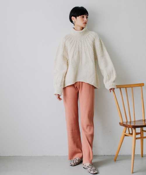ストレートニットパンツ（その他パンツ）｜Audrey and John Wad