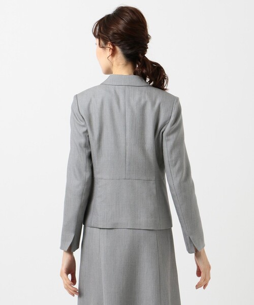 J.PRESS Ladies(J.プレス レディス)の「【セットアップ対応】シルクレーヨンスーティング テーラードジャケット(テーラードジャケット・レディース・グレー系・S)」の7枚目の写真