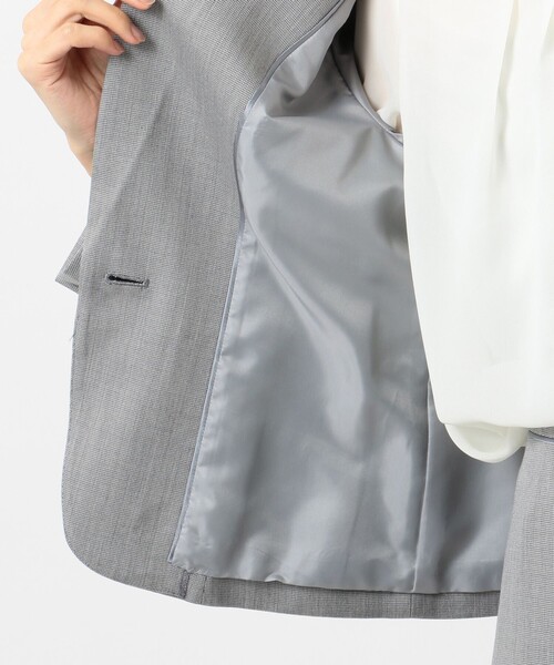 J.PRESS Ladies(J.プレス レディス)の「【セットアップ対応】シルクレーヨンスーティング テーラードジャケット(テーラードジャケット・レディース・グレー系・S)」の15枚目の写真
