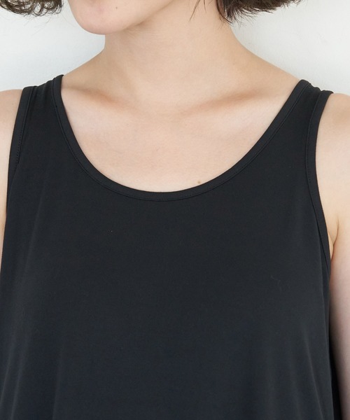 ROPE' PICNIC(ロペピクニック)の「【essential wear】【吸水速乾・抗菌加工】Aラインノースリーブワンピース(ワンピース・レディース・ブラック/ワイン/ベージュ系その他2・38)」の8枚目の写真