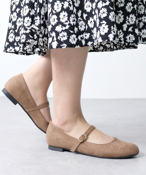 LibertyDoll（リバティードール）の「Liberty doll / メリージェーンバレエパンプス(5472)（バレエシューズ・レディース・グレー/ベージュ/ブラック/モスグリーン/ネイビー/ブラウン/オレンジ/マスタード/ブラック系その他・3L/S/M/L/LL/SS）」の5枚目の写真