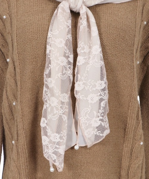 axes femme（アクシーズファム）の「シフォン×レース襟ニットプルオーバー（Tシャツ/カットソー・レディース・ワイン/ネイビー/その他・MEDIUM）」の11枚目の写真