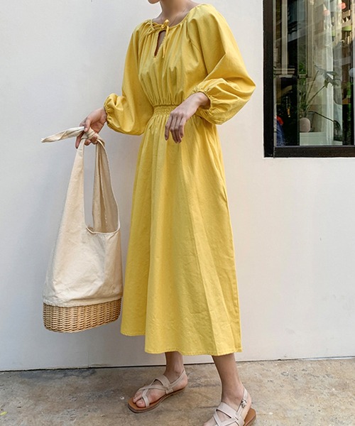 レディース きれいめミモレ丈シャーリングウエストマークワンピ ワンピース Day Closet デイ クローゼット のファッション通販 Zozotown