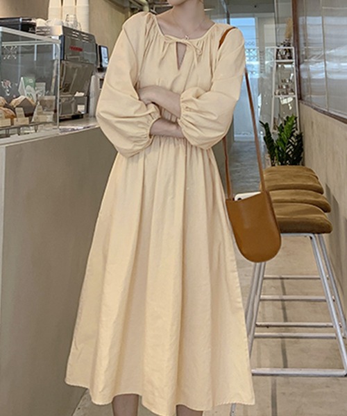 セール レディース きれいめミモレ丈シャーリングウエストマークワンピ ワンピース Day Closet デイ クローゼット のファッション通販 Zozotown