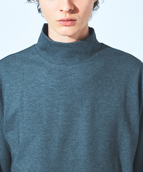 5351 POUR LES HOMMES（ゴーサンゴーイチプールオム）の「ポンチ 長袖 ハイネック ロング Tシャツ（Tシャツ/カットソー・メンズ・ブラック/グレー・44/46/48）」の6枚目の写真