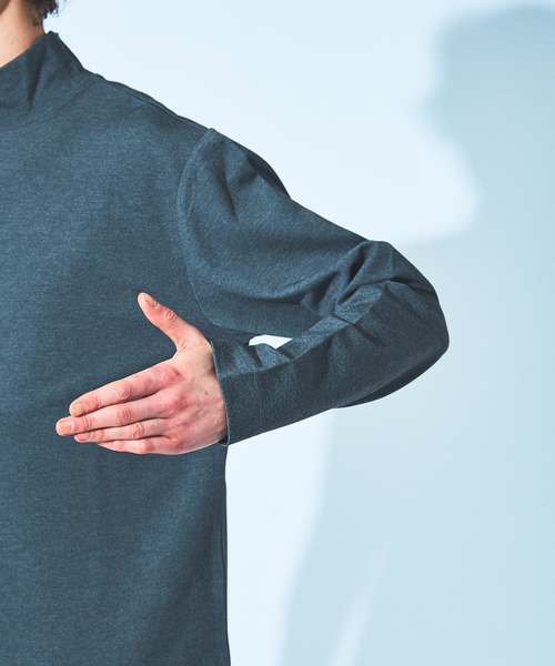5351 POUR LES HOMMES（ゴーサンゴーイチプールオム）の「ポンチ 長袖 ハイネック ロング Tシャツ（Tシャツ/カットソー・メンズ・ブラック/グレー・44/46/48）」の7枚目の写真