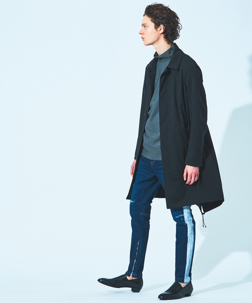 5351 POUR LES HOMMES（ゴーサンゴーイチプールオム）の「ポンチ 長袖 ハイネック ロング Tシャツ（Tシャツ/カットソー・メンズ・ブラック/グレー・44/46/48）」の10枚目の写真