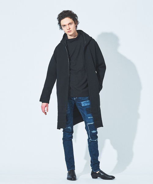 5351 POUR LES HOMMES（ゴーサンゴーイチプールオム）の「ポンチ 長袖 ハイネック ロング Tシャツ（Tシャツ/カットソー・メンズ・ブラック/グレー・44/46/48）」の14枚目の写真