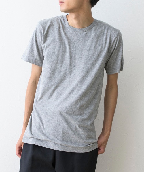 Healthknit（ヘルスニット）の「【Healthknit】 ベーシック 2P クルーネック 半袖 Tシャツ 5.2オンス 2枚パック 2-2201（Tシャツ/カットソー・メンズ・ヘザーグレー/ホワイト/ブラック・S/M/L）」の21枚目の写真