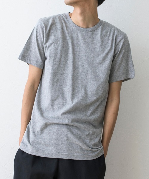 Healthknit（ヘルスニット）の「【Healthknit】 ベーシック 2P クルーネック 半袖 Tシャツ 5.2オンス 2枚パック 2-2201（Tシャツ/カットソー・メンズ・ヘザーグレー/ホワイト/ブラック・S/M/L）」の18枚目の写真