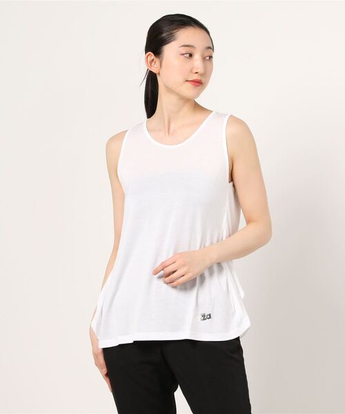 DIMENSIONE danza(ディメンシオーネ ダンツァ)の「デザインタンクトップ(Tシャツ/カットソー・レディース・ブラック/ホワイト・SMALL/MEDIUM)」の5枚目の写真