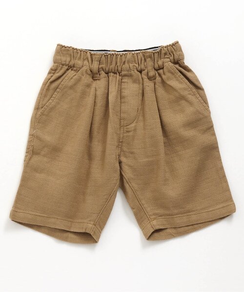 F.O.KIDS(エフオーキッズ)の「タックハーフパンツ 5分丈(その他パンツ・キッズ・ネイビー/カーキ/ベージュ・100/120/130/140/110/90/80/95)」の2枚目の写真