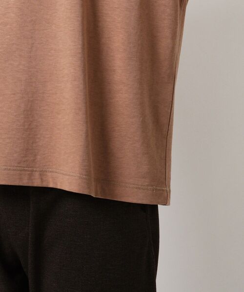 THE SHOP TK （ザ ショップ ティーケー ）の「◆コットンヘンプフットボールTシャツ（Tシャツ/カットソー・メンズ・レモンイエロー/オフホワイト/ダークオレンジ/ライトパープル/ブラック/グレー・03/02/04）」の18枚目の写真