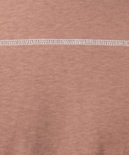 THE SHOP TK （ザ ショップ ティーケー ）の「◆コットンヘンプフットボールTシャツ（Tシャツ/カットソー・メンズ・レモンイエロー/オフホワイト/ダークオレンジ/ライトパープル/ブラック/グレー・03/02/04）」の19枚目の写真