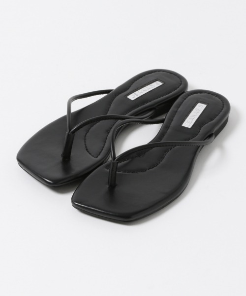 JEANASIS(ジーナシス)の「フェイクレザートングサンダル/947539(サンダル・レディース・ブラック/ライトカーキ/パイソン/イエロー・M/L)」の7枚目の写真