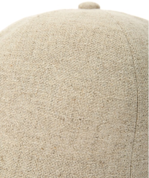 ALEXIA STAM（アリシアスタン）の「Leather Buckle Linen Cap/レザーバックルリネンキャップ（キャップ・レディース・チャコールグレー/ベージュ/アイボリー・FREE）」の8枚目の写真