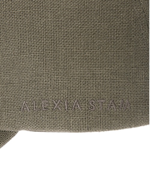 ALEXIA STAM（アリシアスタン）の「Leather Buckle Linen Cap/レザーバックルリネンキャップ（キャップ・レディース・チャコールグレー/ベージュ/アイボリー・FREE）」の21枚目の写真