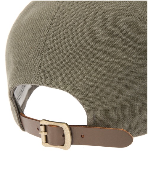 ALEXIA STAM（アリシアスタン）の「Leather Buckle Linen Cap/レザーバックルリネンキャップ（キャップ・レディース・チャコールグレー/ベージュ/アイボリー・FREE）」の12枚目の写真