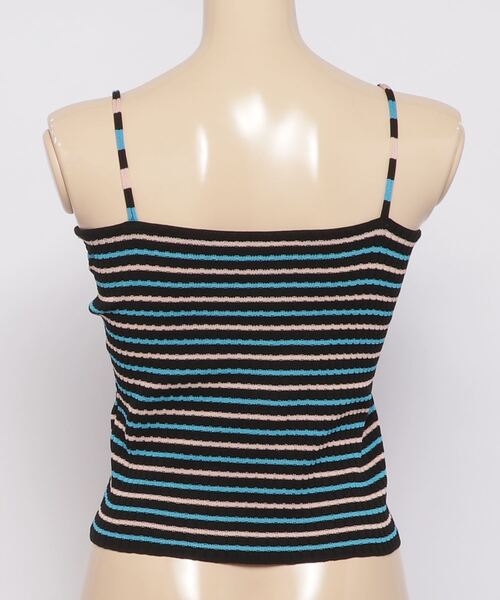 WC（ダブル シー）の「マルチボーダーキャミソール（キャミソール・レディース・グリーン/ピンク/ブラック・FREE）」の5枚目の写真