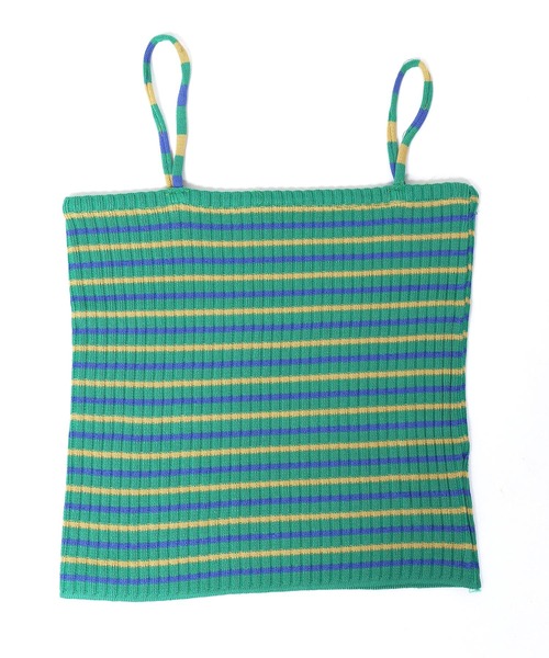 WC（ダブル シー）の「マルチボーダーキャミソール（キャミソール・レディース・グリーン/ピンク/ブラック・FREE）」の8枚目の写真