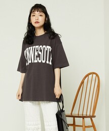 FREAK'S STORE（フリークスストア）の「ビッグカレッジロゴＴシャツ（Tシャツ/カットソー・メンズ）」