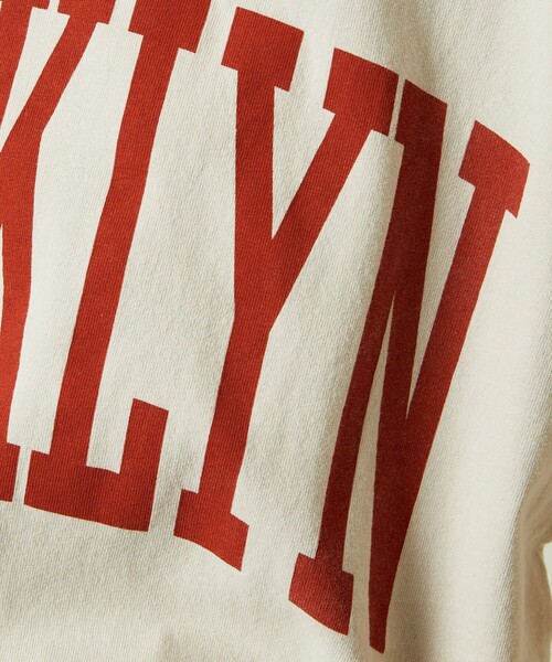 FREAK'S STORE(フリークスストア)の「ビッグカレッジロゴTシャツ(Tシャツ/カットソー・レディース・ベージュ/ネイビー/オフホワイト/スミクロ・フリ-)」の19枚目の写真