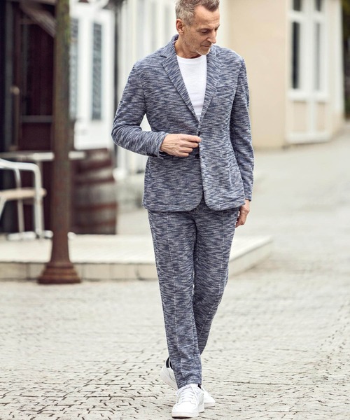 AKM Contemporary（エイケイエムコンテンポラリー）の「AKM Contemporary(エイケイエムコンテンポラリー)裏毛メランジロングパンツ（その他パンツ・メンズ・ブラック/グレー/ネイビー・S/M/L/XL）」の19枚目の写真