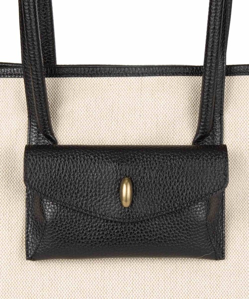 TOFF&LOADSTONE（トフアンドロードストーン）の「ビアンキャンバス（L）（トートバッグ・メンズ・ブラック/ブラック系その他・FREE）」の14枚目の写真