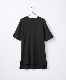 Craft Nicholson | ワッフル ロング丈 クルー ヘンリー 半袖Tシャツ(Tシャツ/カットソー)