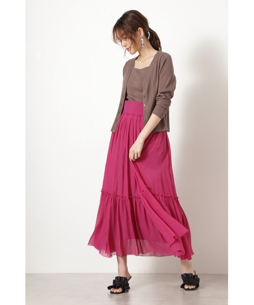 JILL STUART（ジルスチュアート）の「◆セリアカーディガン（カーディガン/ボレロ・レディース・ブルー/ブラウン/ホワイト・FREE）」の6枚目の写真