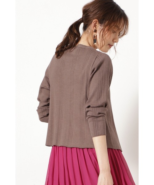 JILL STUART（ジルスチュアート）の「◆セリアカーディガン（カーディガン/ボレロ・レディース・ブルー/ブラウン/ホワイト・FREE）」の8枚目の写真