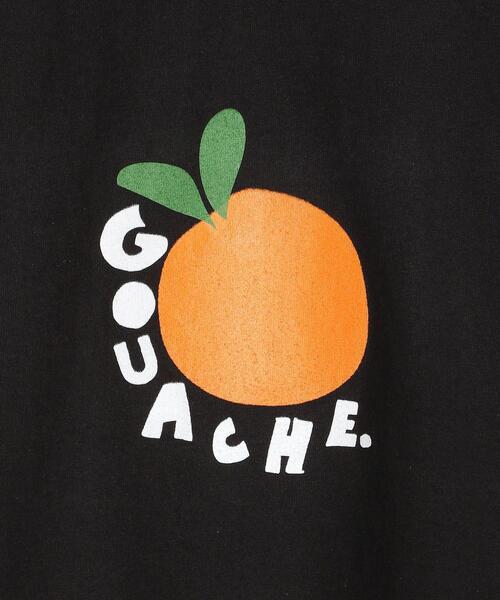 GOUACHE(ガッシュ)の「<GOUACHE> ORANGE/Tシャツ(Tシャツ/カットソー・メンズ・ブラック・MEDIUM/LARGE)」の6枚目の写真