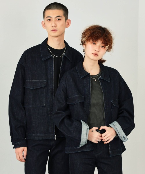 EDWIN(エドウィン)の「EDWIN エドウィン 【ZOZO限定商品】 デニムジャケット (セットアップ対応)(デニムジャケット・メンズ・ホワイト/ライトインディゴブルー/ブラック/インディゴブルー・LARGE/MEDIUM)」の3枚目の写真