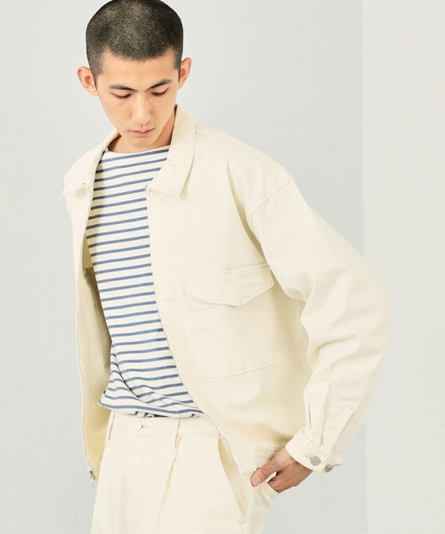 EDWIN(エドウィン)の「EDWIN エドウィン 【ZOZO限定商品】 デニムジャケット (セットアップ対応)(デニムジャケット・メンズ・ホワイト/ライトインディゴブルー/ブラック/インディゴブルー・LARGE/MEDIUM)」の7枚目の写真