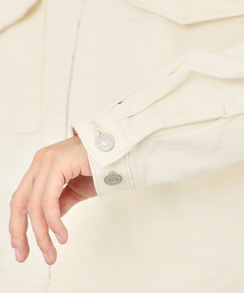 EDWIN(エドウィン)の「EDWIN エドウィン 【ZOZO限定商品】 デニムジャケット (セットアップ対応)(デニムジャケット・メンズ・ホワイト/ライトインディゴブルー/ブラック/インディゴブルー・LARGE/MEDIUM)」の12枚目の写真