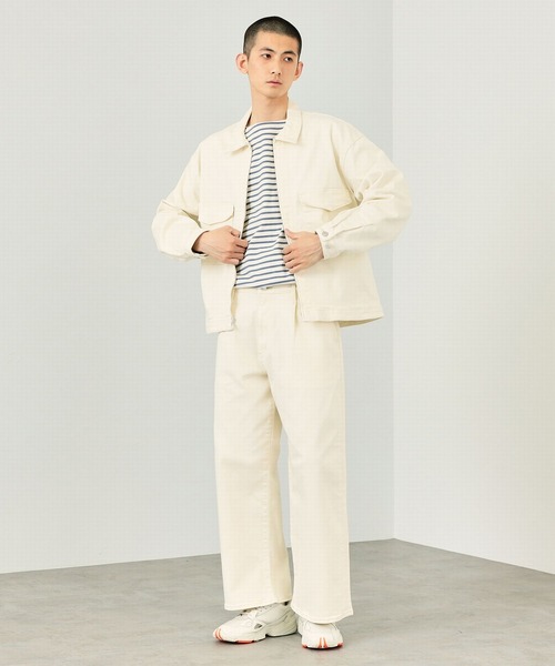 EDWIN(エドウィン)の「EDWIN エドウィン 【ZOZO限定商品】 デニムジャケット (セットアップ対応)(デニムジャケット・メンズ・ホワイト/ライトインディゴブルー/ブラック/インディゴブルー・LARGE/MEDIUM)」の15枚目の写真