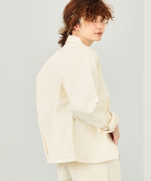 EDWIN(エドウィン)の「EDWIN エドウィン 【ZOZO限定商品】 デニムジャケット (セットアップ対応)(デニムジャケット・メンズ・ホワイト/ライトインディゴブルー/ブラック/インディゴブルー・LARGE/MEDIUM)」の18枚目の写真