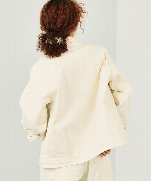 EDWIN(エドウィン)の「EDWIN エドウィン 【ZOZO限定商品】 デニムジャケット (セットアップ対応)(デニムジャケット・メンズ・ホワイト/ライトインディゴブルー/ブラック/インディゴブルー・LARGE/MEDIUM)」の20枚目の写真