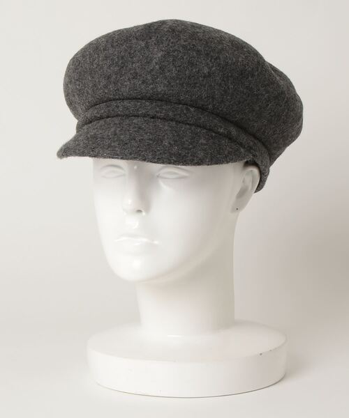 NANO universe（ナノユニバース）の「マッチウールキャスケット（キャスケット・レディース・グレー/ネイビー・FREE）」の2枚目の写真