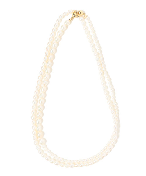 Demi-Luxe BEAMS（デミルクス ビームス）の「jour couture / Ellipse パール ネックレス（ネックレス・レディース・ホワイト・ONE SIZE）」の3枚目の写真