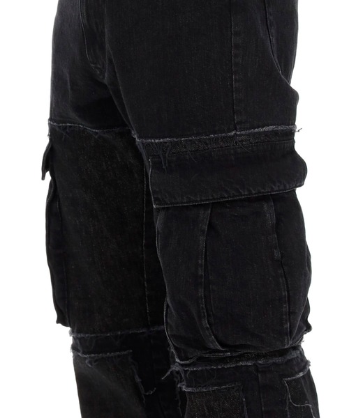 AVALONE（アヴァロン）の「AVALONE MIDWEST EXCLUSIVE TRASH BREEDS PANTS（デニムパンツ・メンズ・ブラック・1/2）」の5枚目の写真