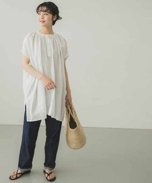 かぐれ（カグレ）の「ドビーワイドブラウス（シャツ/ブラウス）」 - WEAR