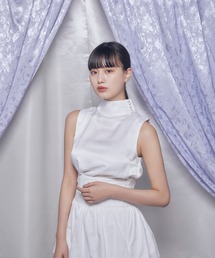 Romansual | Romansual/ハイネックサテンタンクトップ(タンクトップ)