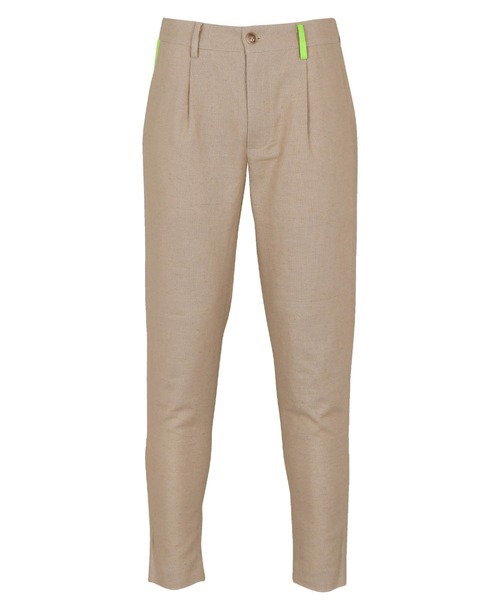 #Re:room URBAN BEACH CLUB（リルームアーバンビーチクラブ）の「リネンスリムスラックス（スラックス・メンズ・ベージュ/ネイビー・SMALL/LARGE/MEDIUM）」の11枚目の写真