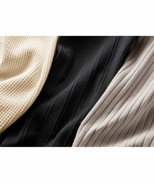 IEDIT（イディット）の「ＩＥＤＩＴ　ひざ下丈をカバーしてくれる！ちょい足しレギンス（レギンス/スパッツ・レディース・ブラック/グレー/アイボリー・1/2）」の4枚目の写真