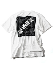 AVIREX | 【直営店限定】バンダナ プリント ボックスロゴ Tシャツ/ BANDANA PRINT BOX LOGO T-SHIRT(Tシャツ/カットソー)
